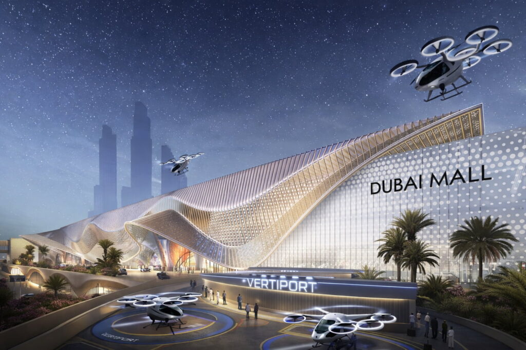 Flying Taxis in Dubai 2026: Dubai Mall Vertiport and Launch Dates