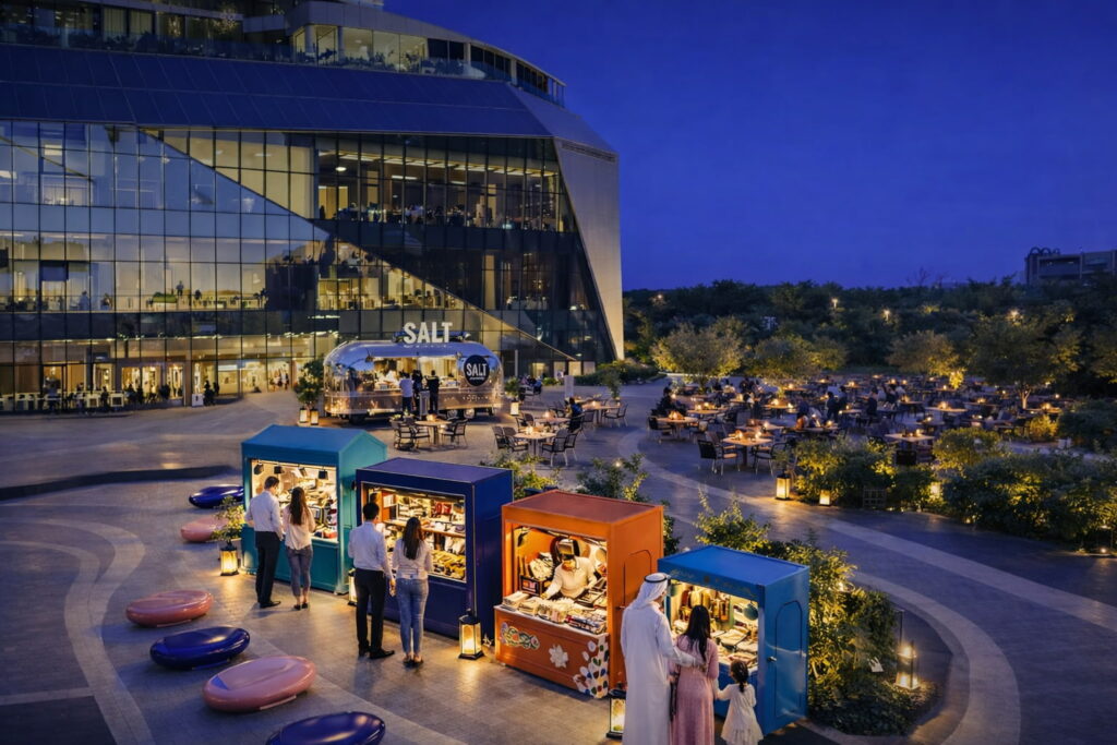 Moonlight Market is alive for live mural painting, open-air cinema, street food favorites, and retail pop-ups under the stars.