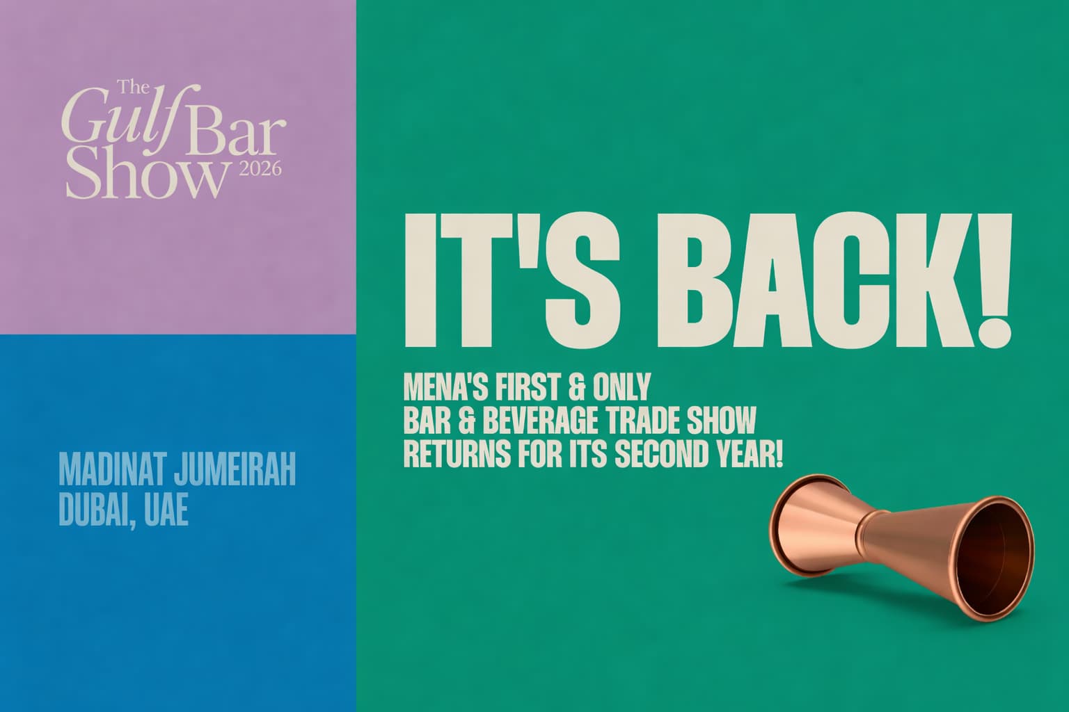 Gulf Bar Show 2026 Dubai Brings 175 Exhibitors and Global Beverage Trends to Madinat Jumeirah