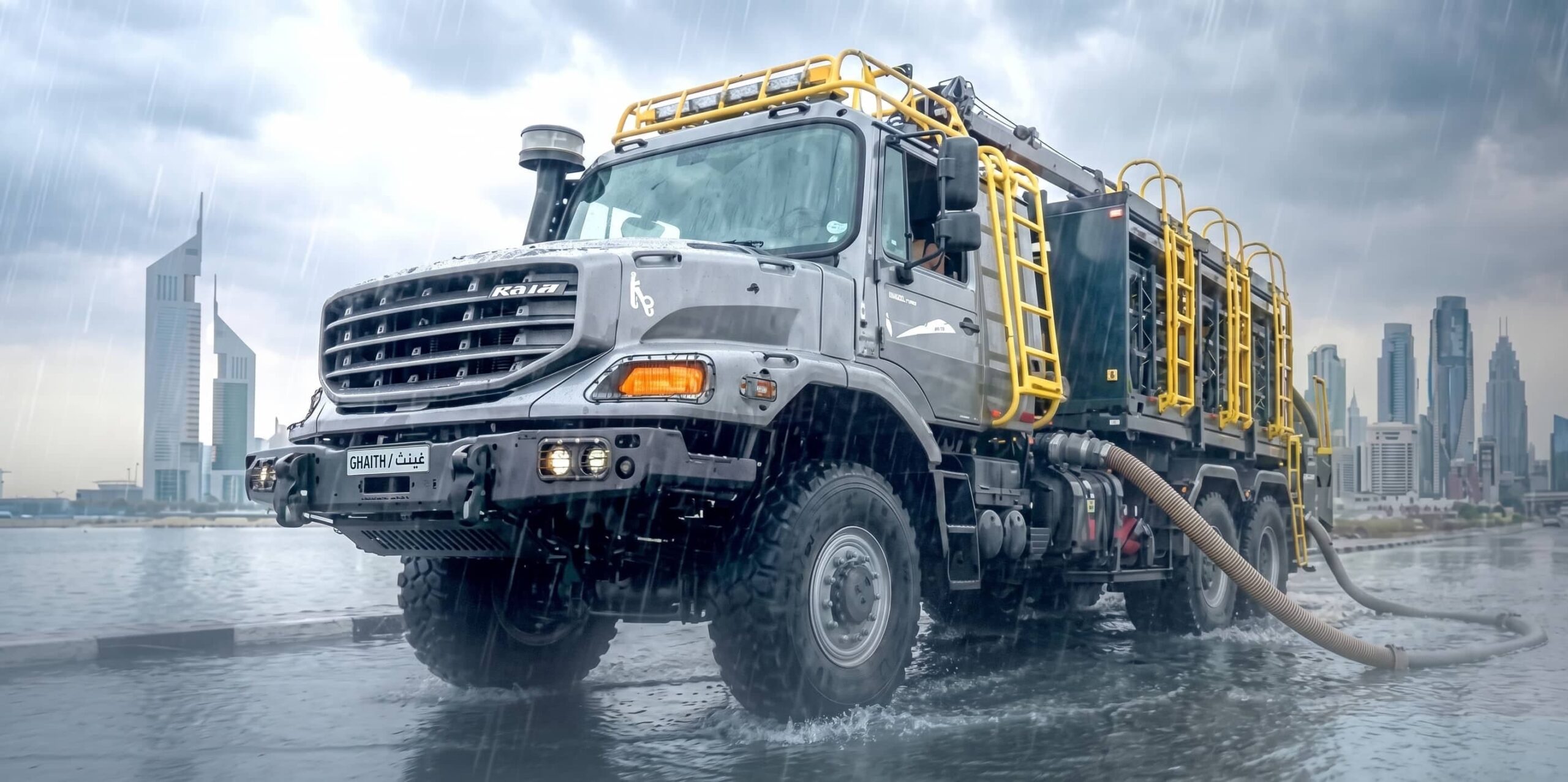 Dubai’s New High-Tech Flood-Fighting Vehicle: 75% Faster Response